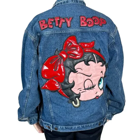 BOOP SET BAG COAT DENIM jacket and Crossbody bag by King Features 97 & 03 Gr… - Picture 4 of 16